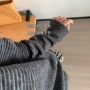条纹大版长袖宽松t恤