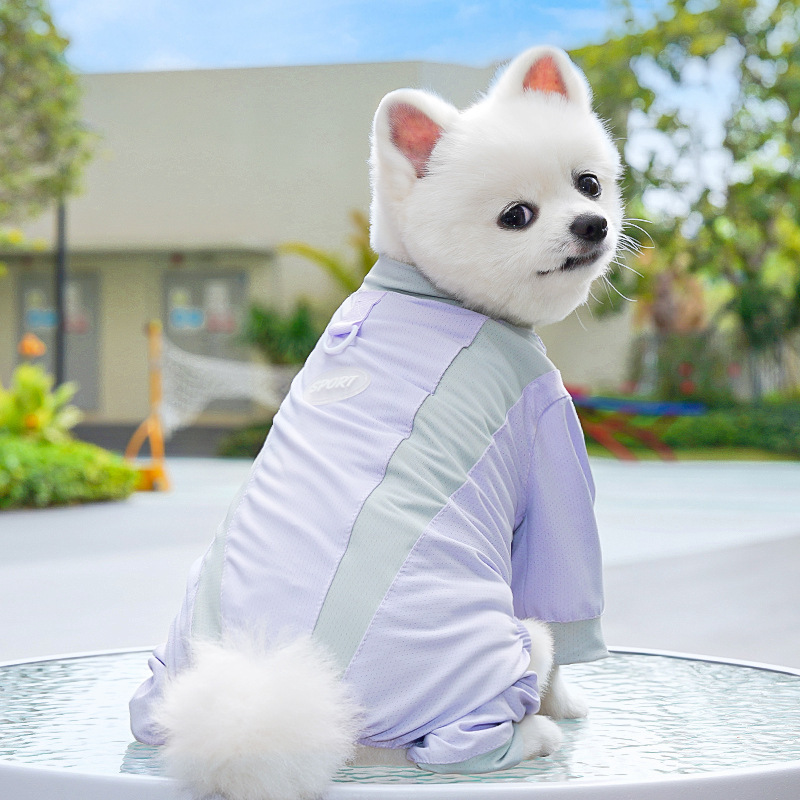 Chaleco de protección solar para perros en seda hielo transpirable_voghion.com