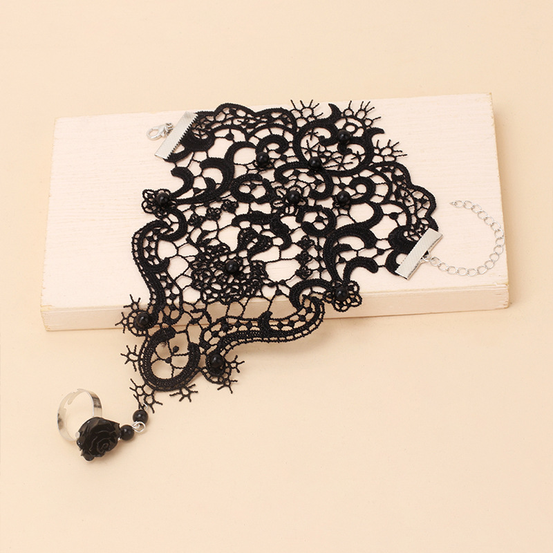 Retro court style Lolita lace ring bracelet new hand accessories