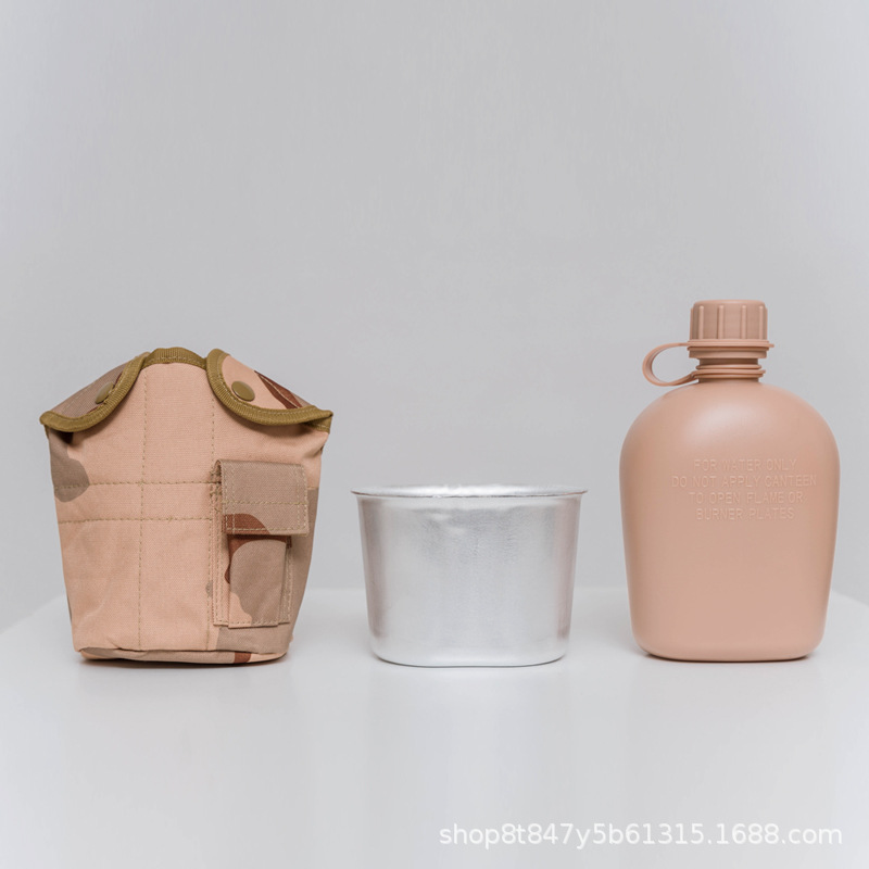 国境を越えたアウトドア用USウォーターボトル3点セット、軽量スポーツ、携帯用、軍事訓練、登山、野外、サマーキャンプ、大容量