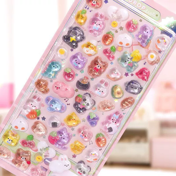 Cartoon relief stickers [Cartoon Animals] about 50 small reliefs