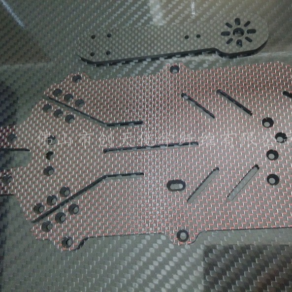 供应碳纤维板加工-3K银色（黑色）+银色丝