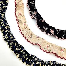 2.5cm雪纺芽边小碎花牙签皱狗牙花边辅料diy袖口裙边头饰发饰