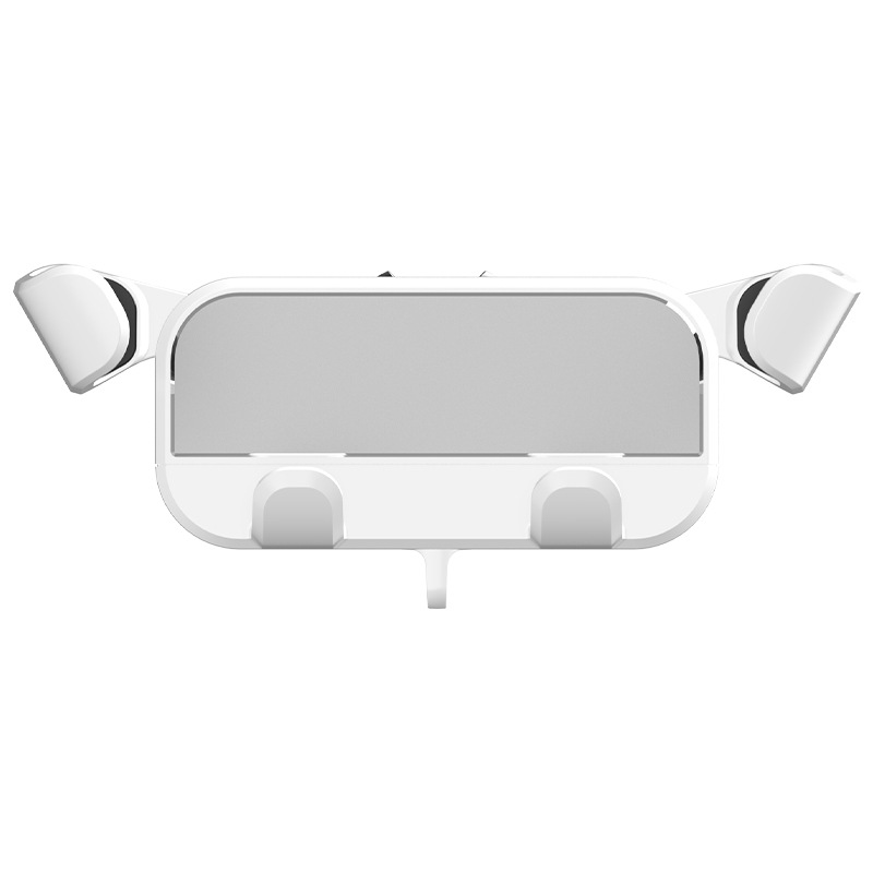Che Dao Car Phone Holder One-Handed Gravity Retractable Clip Metal Navigation Bracket (Car phone holder) - crab-claw-white
