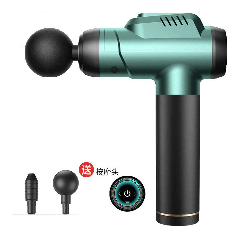 Transfronterizo fascial pistola masajeador hogar fitness profesional inteligente masaje pistola LCD pantalla eléctrica Mini fascial pistola