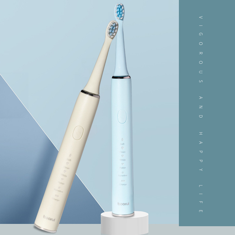 New Simple Style Electric Toothbrush for Adult Couples Ipx7 Whole Machine Waterproof Soft Bristle Sonic Electric Toothbrush Wholesale