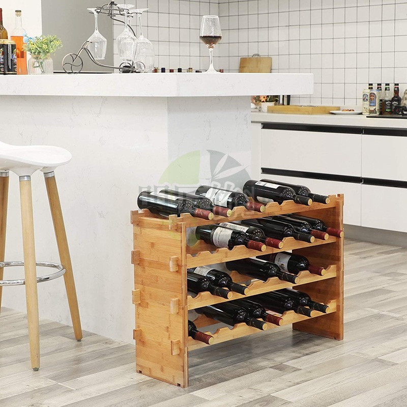 18-Bottle Stackable Wine Displ
