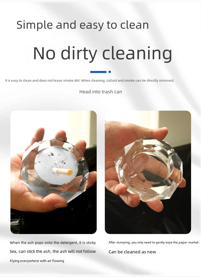 [One-piece delivery] magic water soluble film Smoke-extinguishing sand smoke ash cleaner smoke-removing flavor six-color six-flavor anti-fly ash