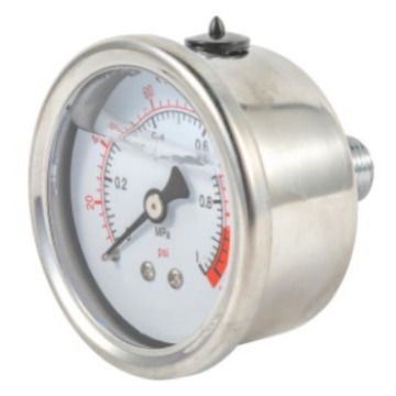 供应压力表YN60不锈钢水压油压M14*1.5 2分气压耐震压力表