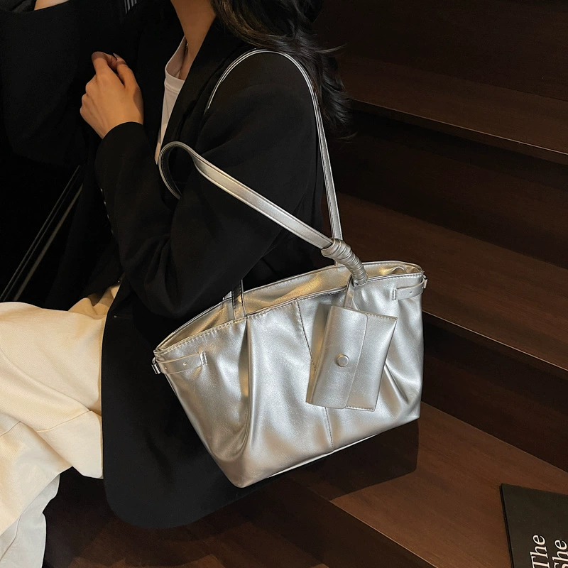 Capacious one-shoulder bag, shoulder bag, universal underarm bag