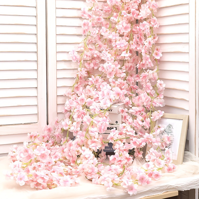 Home Wedding Pipe Wall Hanging Cherry Blossom Vine