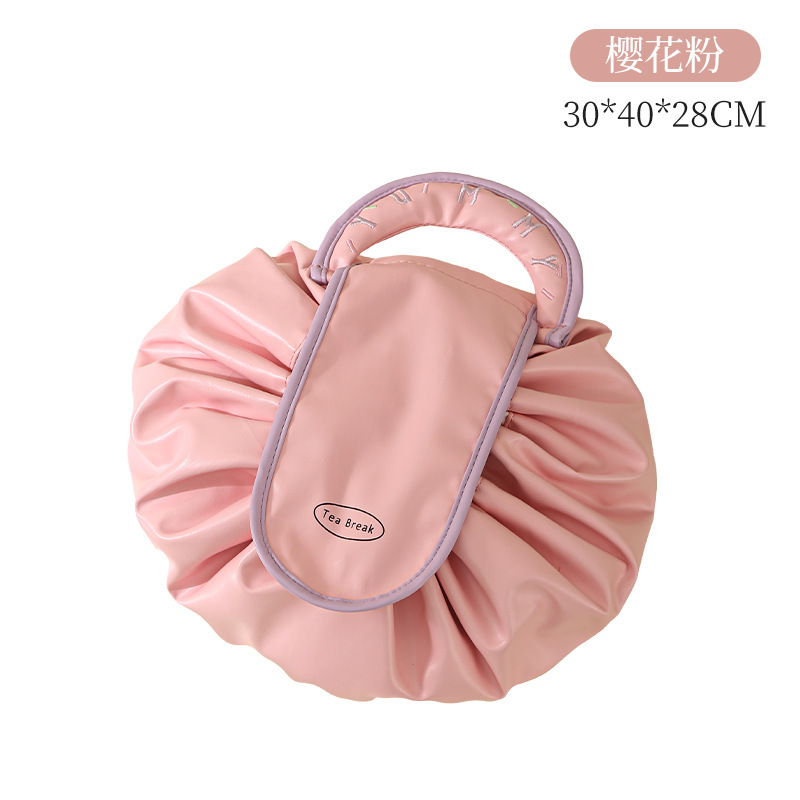 化粧品収納バッグ PU防水 洗面用具収納バッグ 厚手 旅行雑貨整理バッグ 大容量 防水|undefined