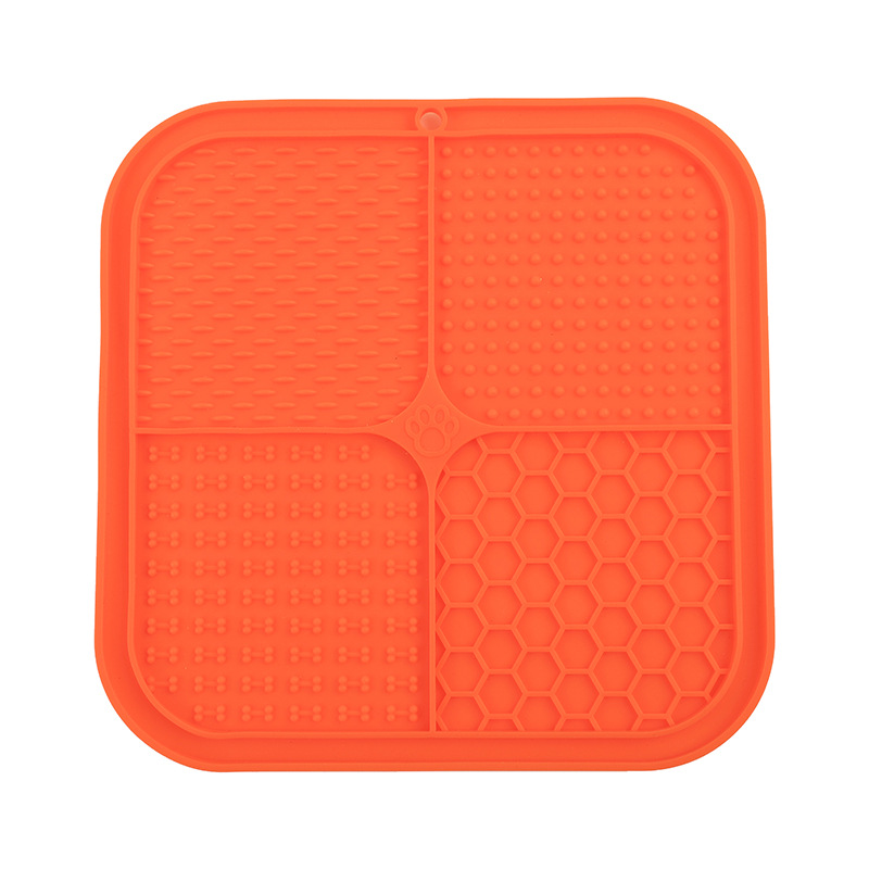 Almohadilla para lamer para mascotas transfronteriza Yiqing, juego de comida para perros y gatos, vajilla multifuncional para mascotas, ventosa, almohadilla para comida lenta para perros, almohadilla para comida lenta