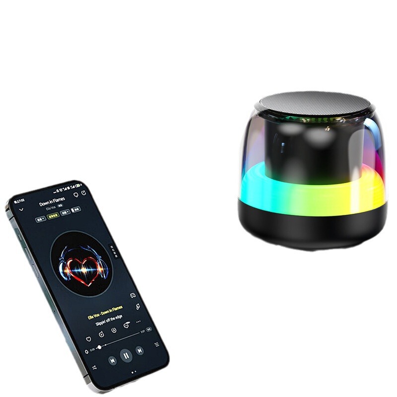 国境を越えたワイヤレス Bluetooth スピーカー大音量ミニスピーカー RGB 屋外ポータブル車小型鋼砲|undefined