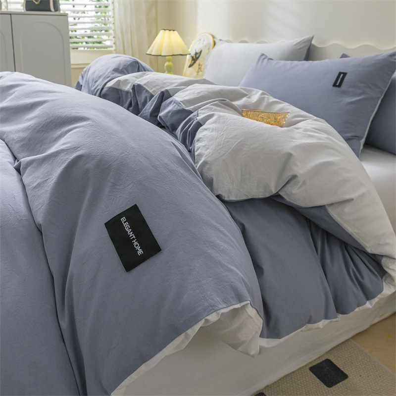 Algodón lavable simple inswind set de cuatro piezas de algodón 100% sábanas de algodón puro cama