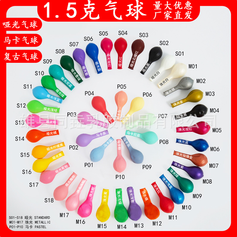 Al por mayor 1,5g látex grueso imitación belleza mate globo Maca globo cumpleaños diseño decoración globo transfronterizo