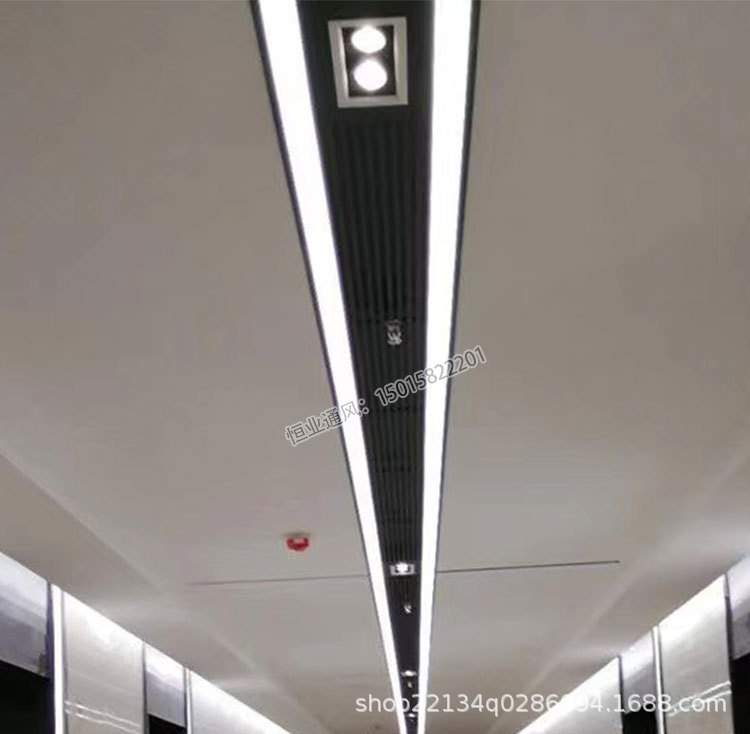 中央空调出风口集成设备带铝合金带灯孔回风口加长出风口集成风口