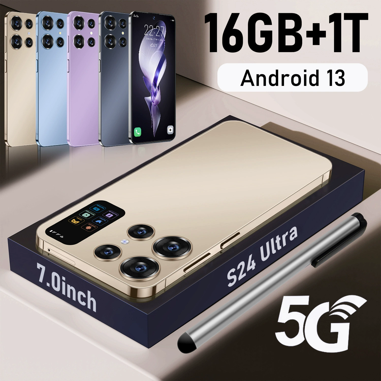 Взрывной 2024 S24 Ultra, Android смартфон 16+1 ТБ, единый источник от фабрики