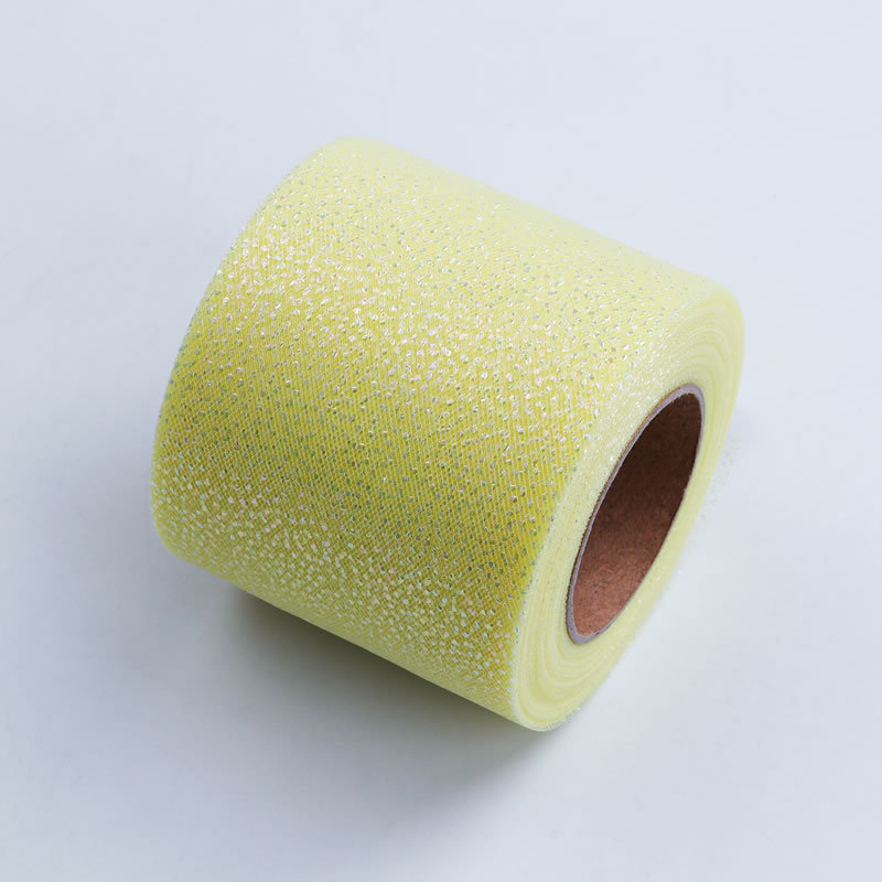 5 yardas/paquete colorido gradiente plata puntos tul cinta DIY muñeca hilo accesorios de pelo arco zapatos flor cinta