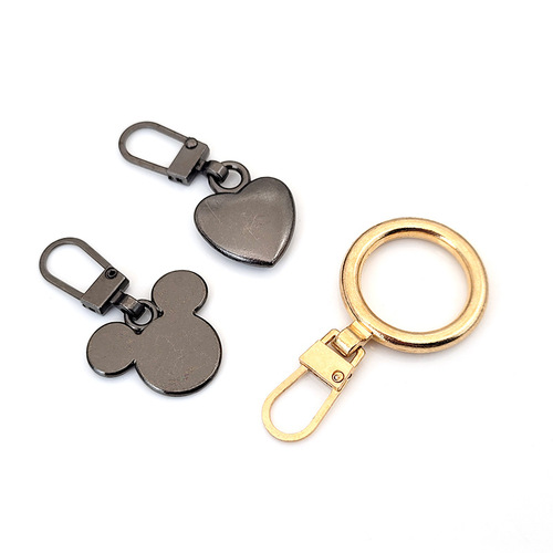 Detachable zipper head small hole special replacement zipper head bag clothes shoes boots repair universal zipper piece pendant