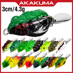 タイ風カエルの新型ヒキガエル3cm/4.3g大16色遠投柔らかいカエルが黒カエルを越えた