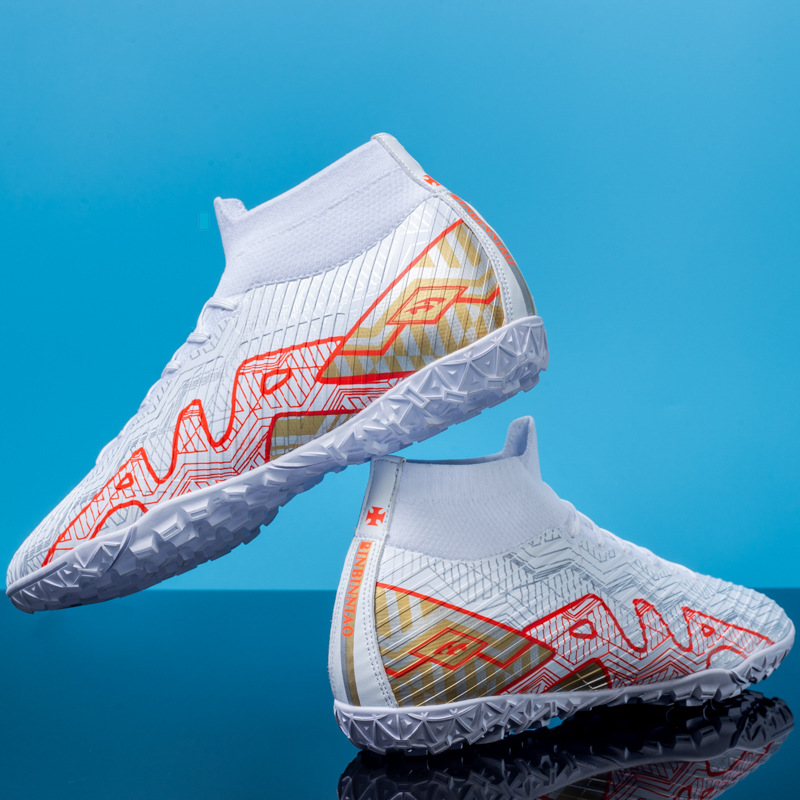Scarpe da calcio in pelle per commercio estero transfrontaliero da uomo S High Top AG Spikes Formazione per studenti giovanili_voghion.com