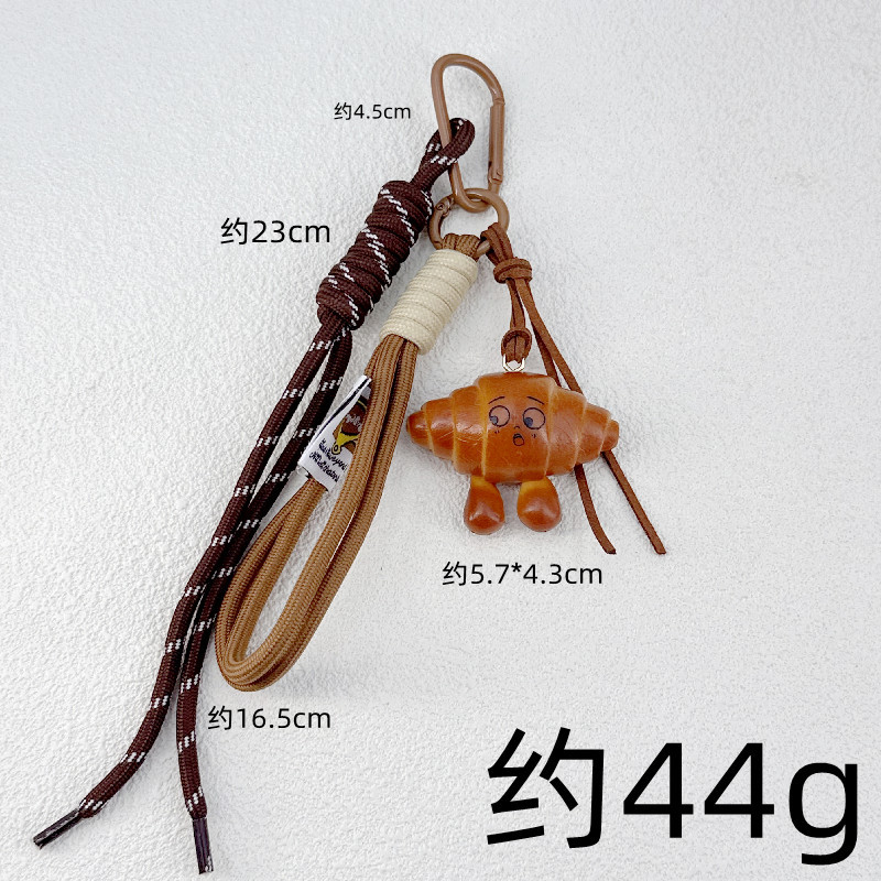 Comida de simulación de viento ins, bolsa de superficie de agua alcalina transfronteriza miu, colgante de chocolate, joyería, llavero de personalidad linda