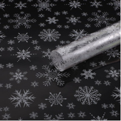 A prueba de polvo transparente flor papel de embalaje impresión arte celofán flor papel de embalaje plástico impermeable floristería ramo rollo de vidrio