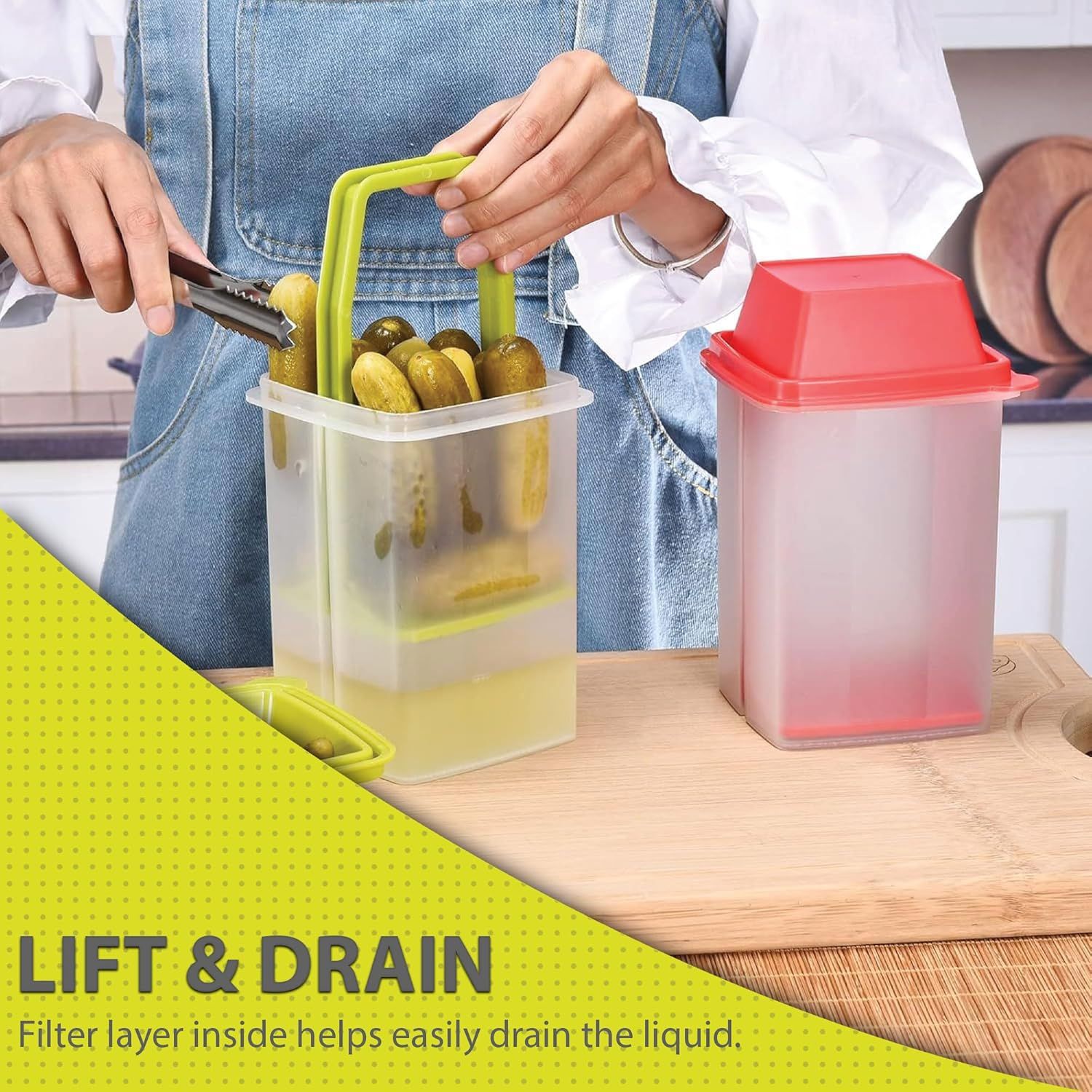 Nuevo tanque de kimchi de cocina para el hogar, tanque multifuncional de granos integrales, tanque de almacenamiento de grado alimenticio, contenedor al por mayor