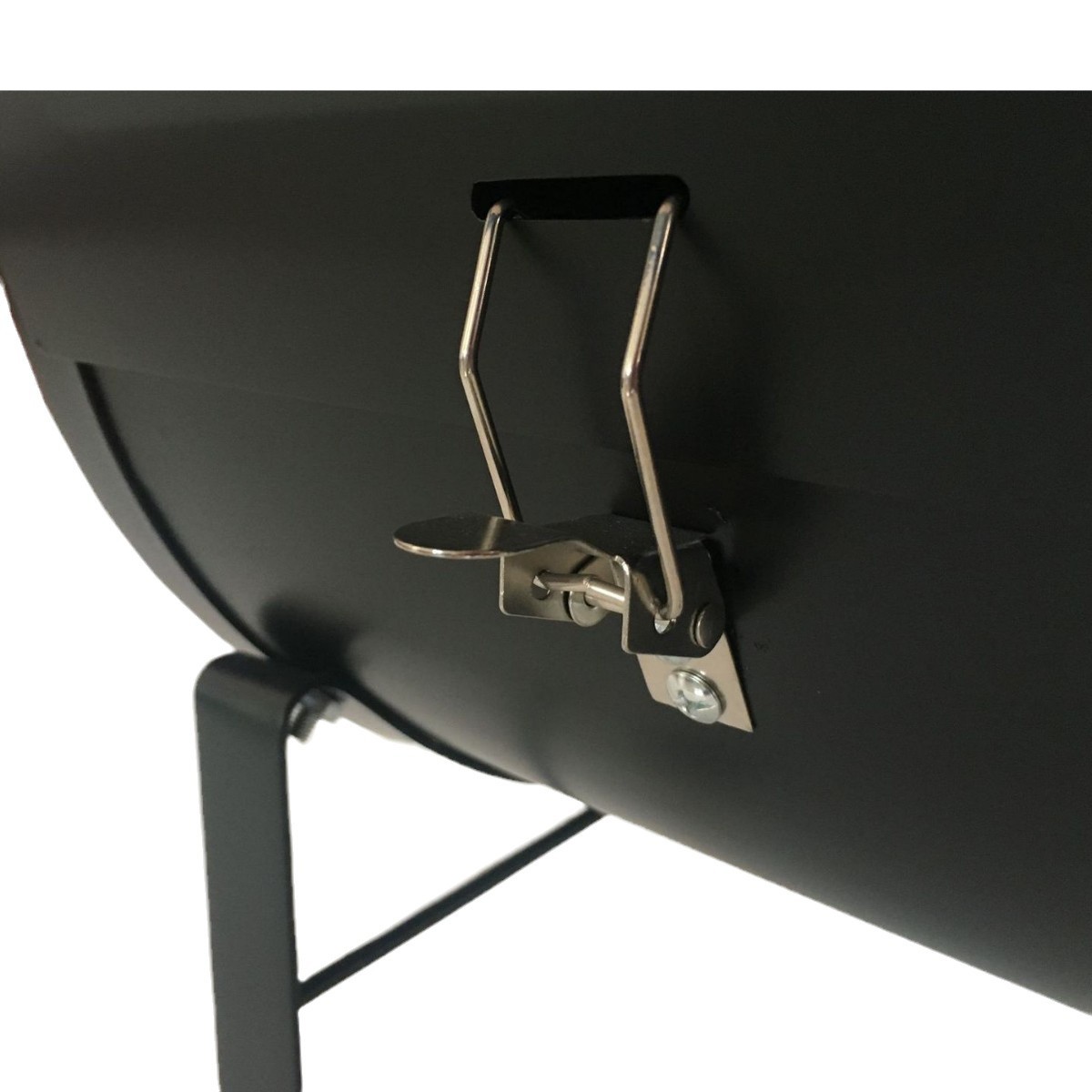 Los fabricantes producen 30cm diámetro pequeño barril de aceite estufa pequeña barbacoa con termómetro barbacoa parrilla