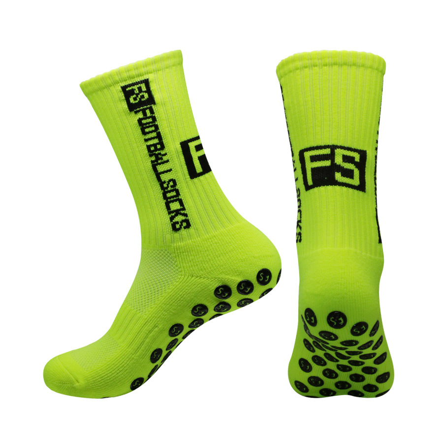 FS cross-border hot new football Socks Calcetines deportivos para hombres y mujeres calcetines de media pantorrilla toalla inferior silicona antideslizante calcetines de baloncesto transpirables