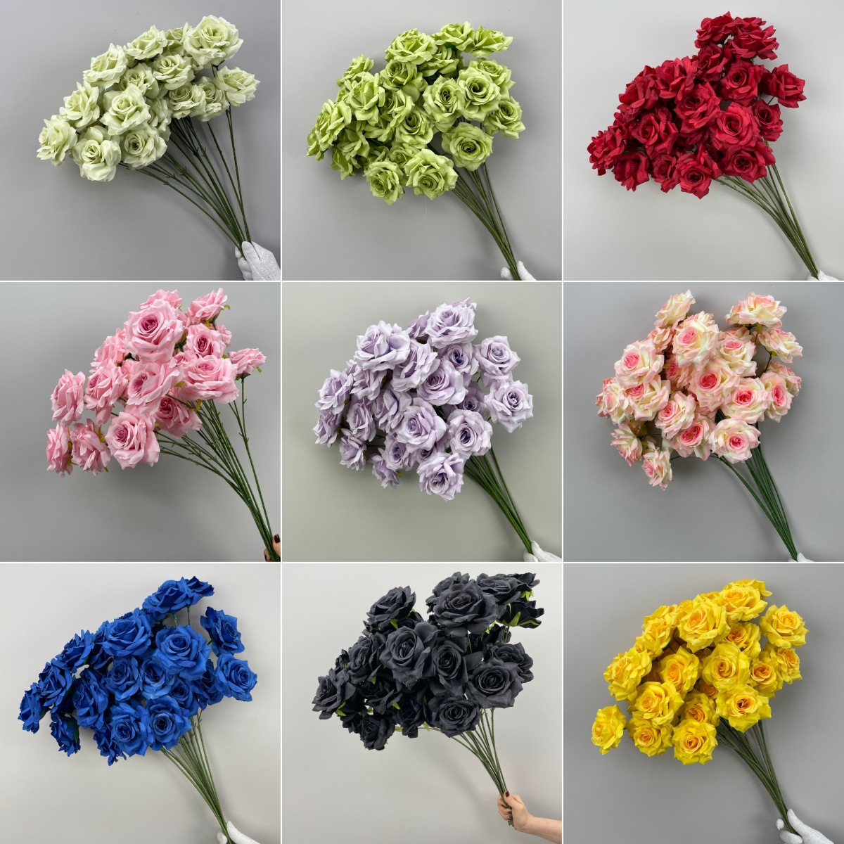 Simulation 3 Lefayette Rose Silk Flower Wedding Flower Fake Flowe