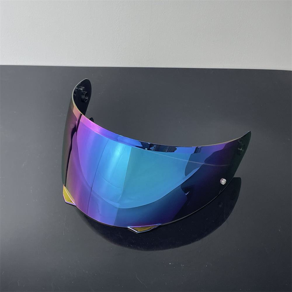 HJ-33 i90 lens day and night dual-use colorful sunscreen HD motorcycle helmet mirror UV protection one piece