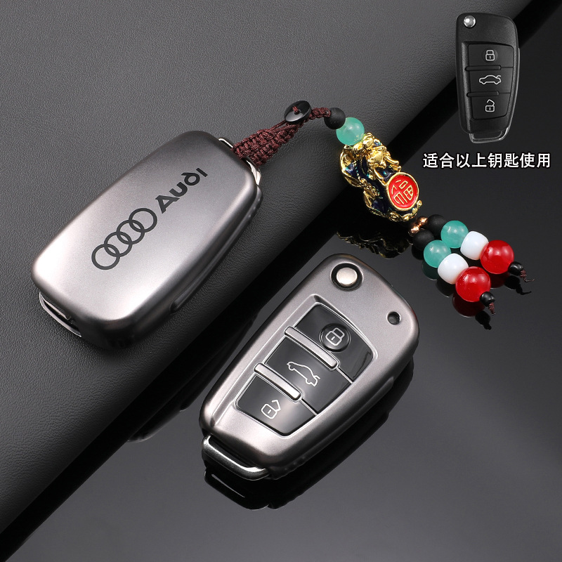 New Audi A6L Car Key Cover A7L Luxury A3 Dynamic Type Q8/Q4 Shell Q7/A8 Full Cover Q6 High-End Business