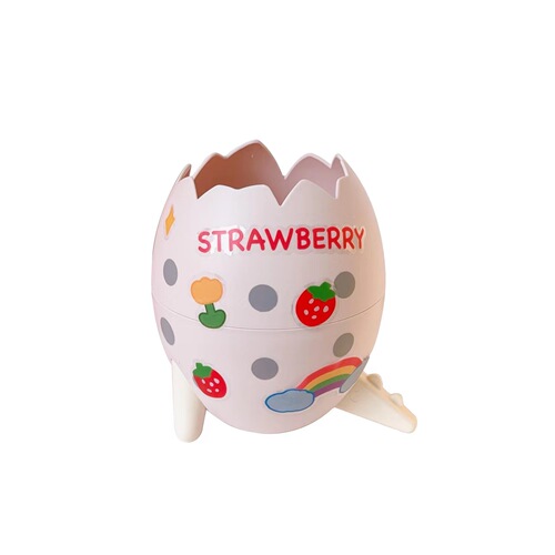 Fashionable Cute Dinosaur Egg Pen Holder Student Creative Detachable Desk Organizer Storage Box Pen Rack Office Ornament Storage