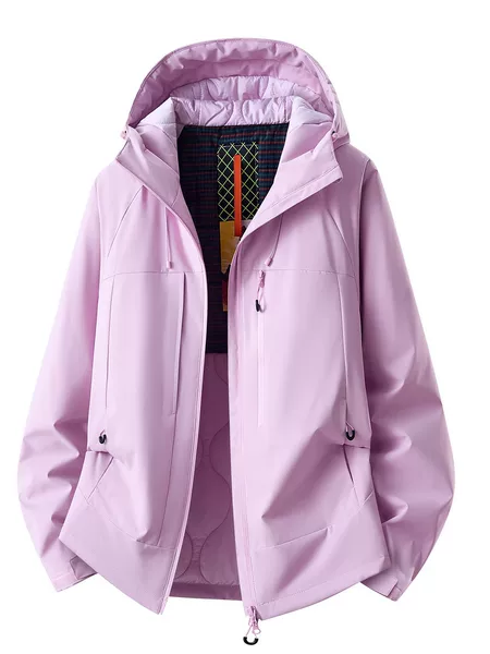 Men's and women's outdoor windproof, waterproof, warm hooded mountaineering jacket, autumn and winter cotton coat, high-quality couple's jacket