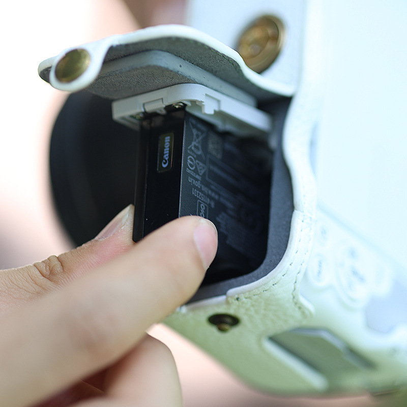 (2개) 캐논 CANONR50R100 베이스 카메라 케이스 보호 케이스 높은 컬러 가죽 간단하고 편리한 방수