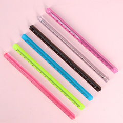 Creative ruler cute student ruler plastic ruler 15cm three-dimensional ruler student stationery supplies wholesale