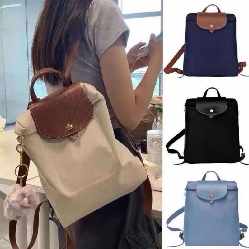 Longxiang Bag 70Th Anniversary Backpack Nylon School Bag Waterproof Folding Casual Lightweight Women's School Bag Backpack Trendy