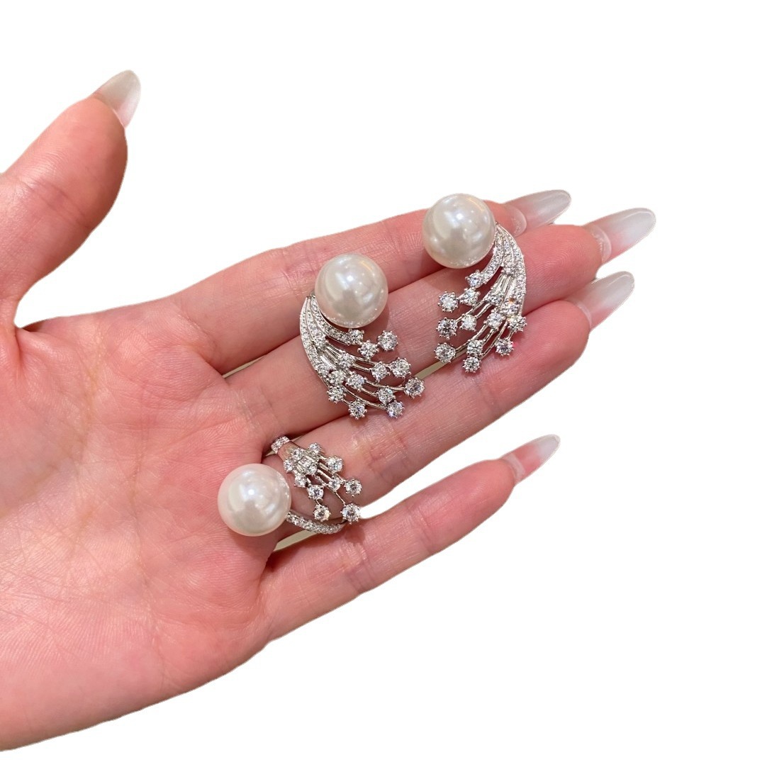 Boucles d'oreilles perle météore diamant argent bijou polyvalent_voghion.com