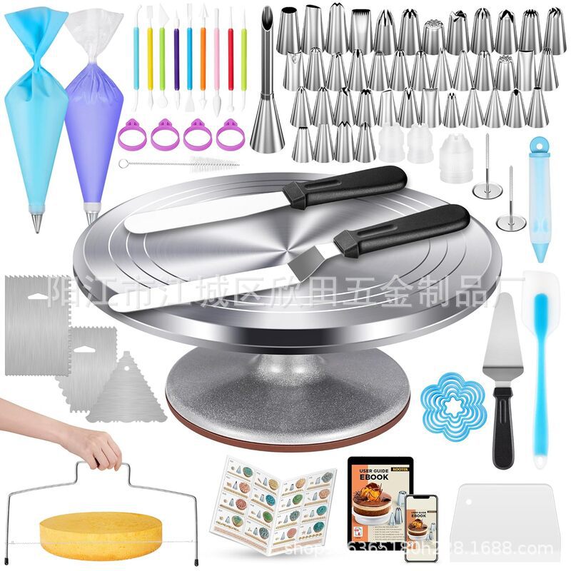 Amazon 51 piezas de aleación de aluminio torreta torreta de acero inoxidable raspador boquilla de enmarcado de crema