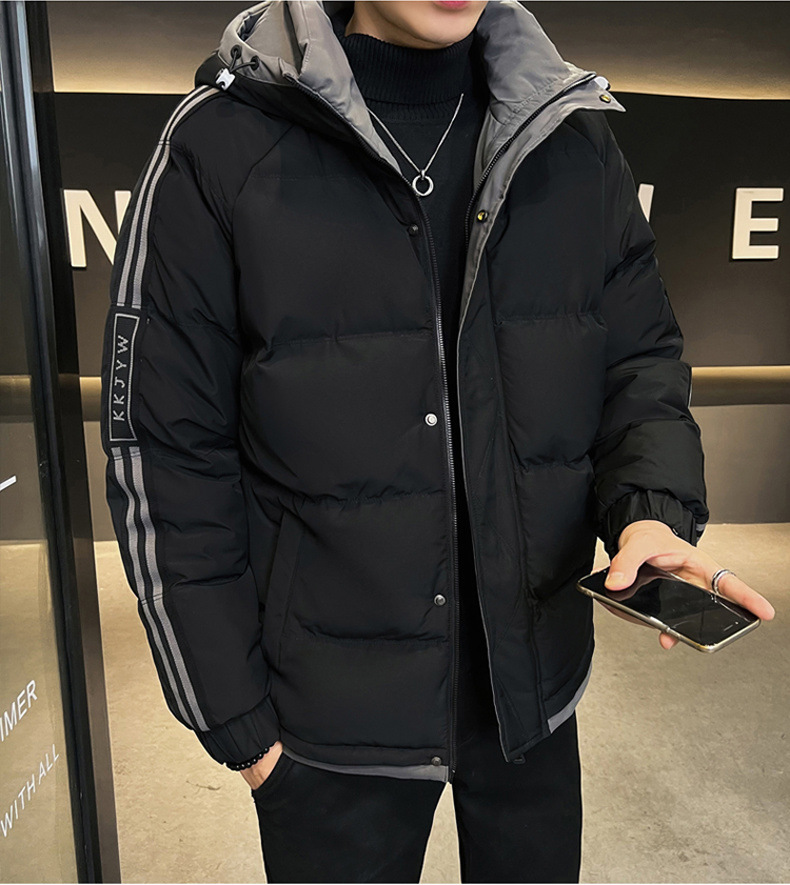 Men's Down Jacket Warm Winter Hooded Coat Thickened Outerwear_voghion.com