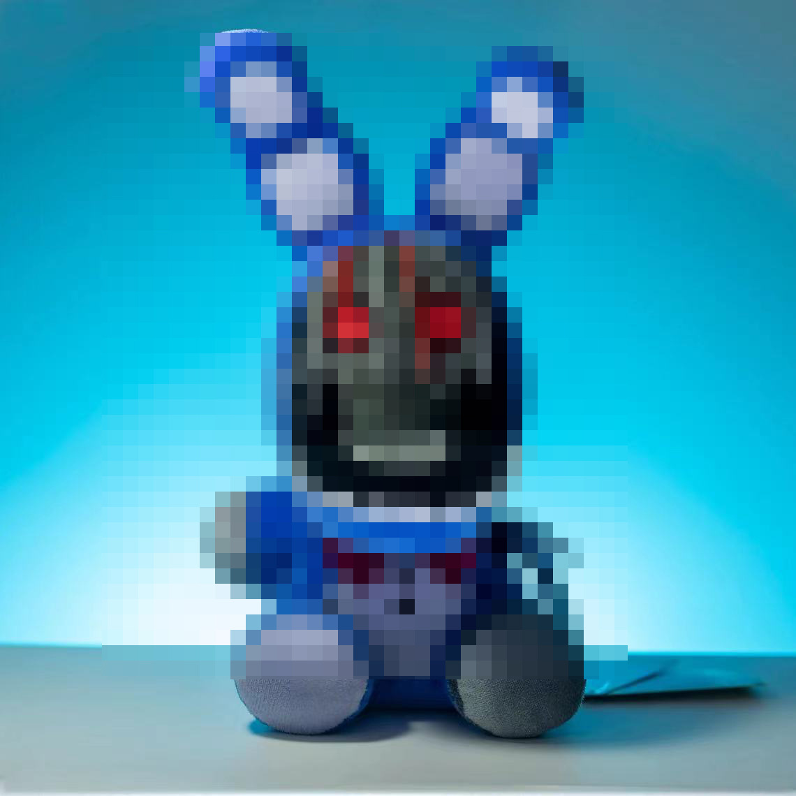 Large new blue skull rabbit 25cm / 18cm