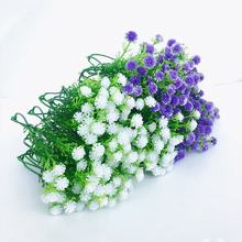 跨境爆款鮮花配飾塑料配花滿天星婚慶盆栽花裝裝飾材料仿真花工廠