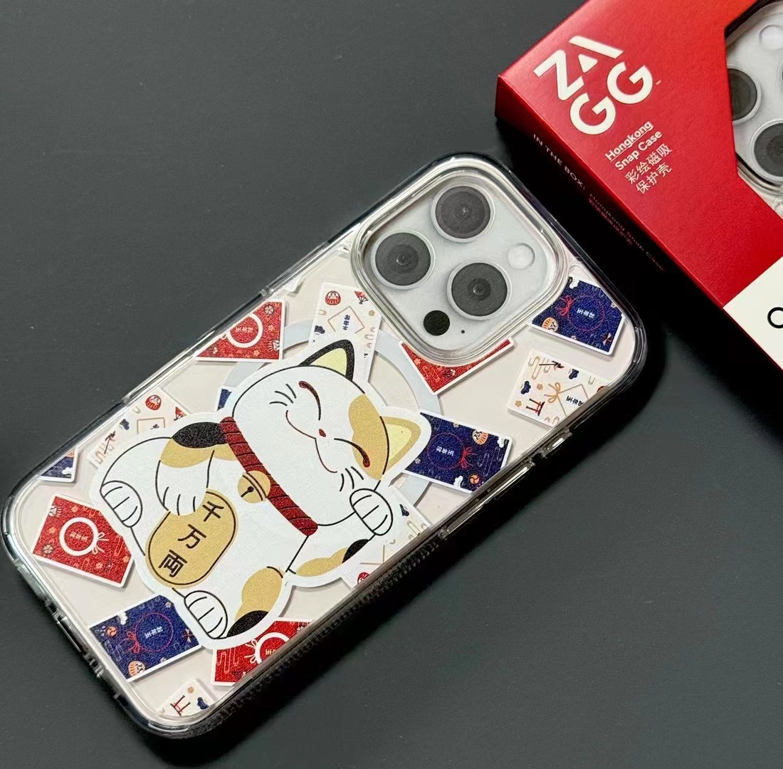 Aplicable a Apple 16 pintado iPhone 16 ProMax caso de dibujos animados MagSafe caso de teléfono celular