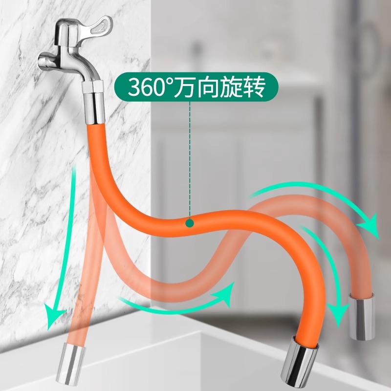 Extensor de grifo universal cocina baño a prueba de salpicaduras de agua Universal giratorio flexible manguera alargada