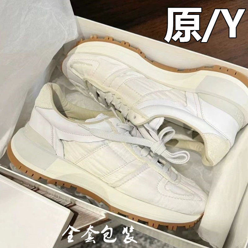 High Version Mm6 Margiela Daddy Shoes Women's Thick-Soled Sports Casual Shoes Men's and Women's Couple's Moral Training Shoes White Shoes High Version Mm6 Margiela Daddy Shoes Women's Thick-Soled Sports Casual Shoes Men's and Women's Couple's Moral Training Shoes White Shoes