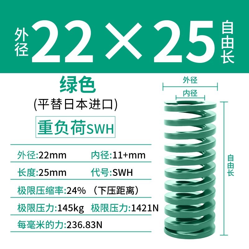 합금강 녹색 22×25