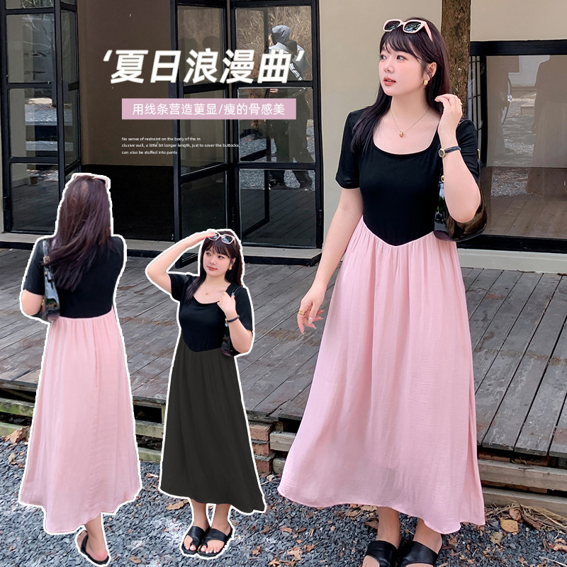  夏  L-4XL 大きいサイズ ワンピース