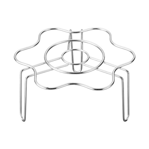 Steaming rack flower-shaped stainless steel steaming grid household kitchen multi-purpose steaming tray water rack steamed egg rice cooker inner vegetable rack